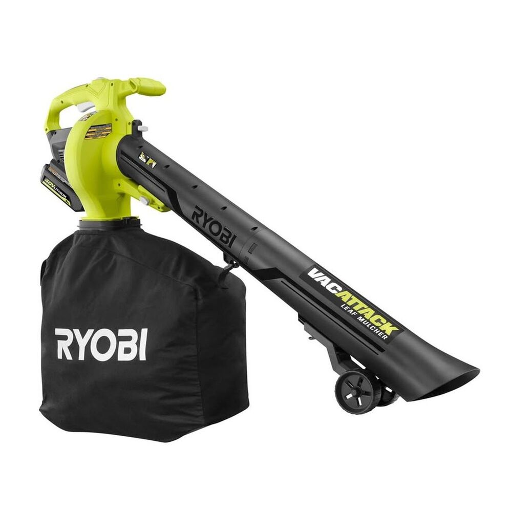 Ryobi 40V VacAttack Cordless Leaf Vacuum and Mulcher